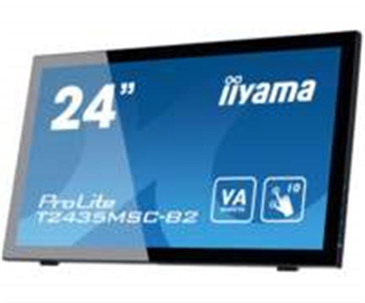 iiyama ProLite T2435MSC-B2 touch screen-monitor 59,9 cm (23.6"") 1920 x 1080 Pixels Zwart Multi-touch