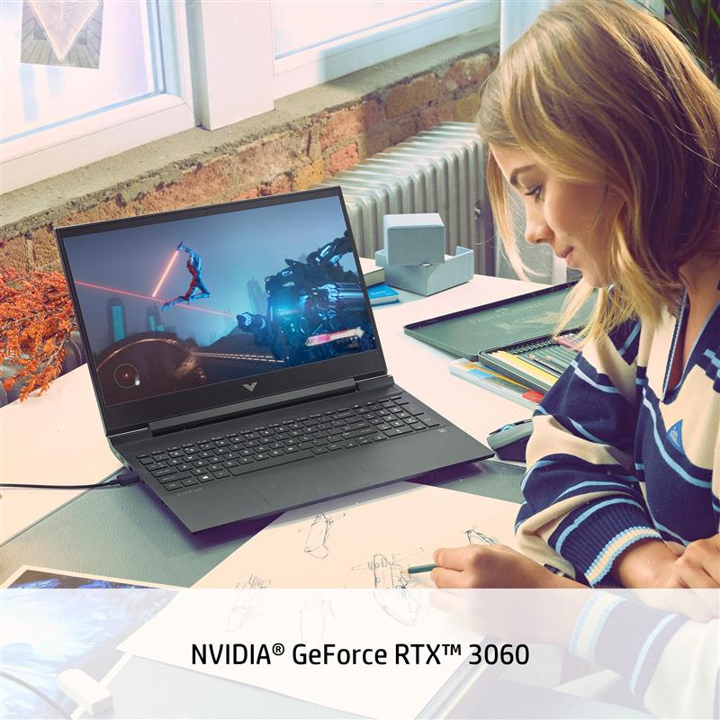 Victus by HP 16-d1475nd Intel® Core™ i7 i7-12700H Laptop 40,9 cm (16.1"") Full HD 16 GB DDR5-SDRAM 1 TB SSD NVIDIA GeForce RTX 3060 Wi-Fi 6E (802.11ax