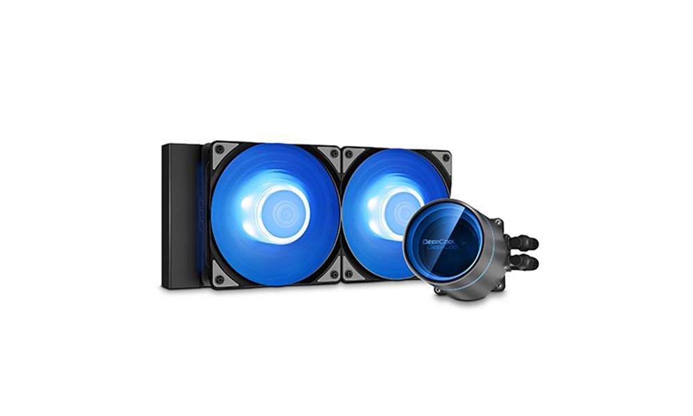 DeepCool CASTLE 240EX A-RGB koelsysteem voor computers Processor Alles-in-één vloeistofkoeler 12 cm Zwart 1 stuk(s)