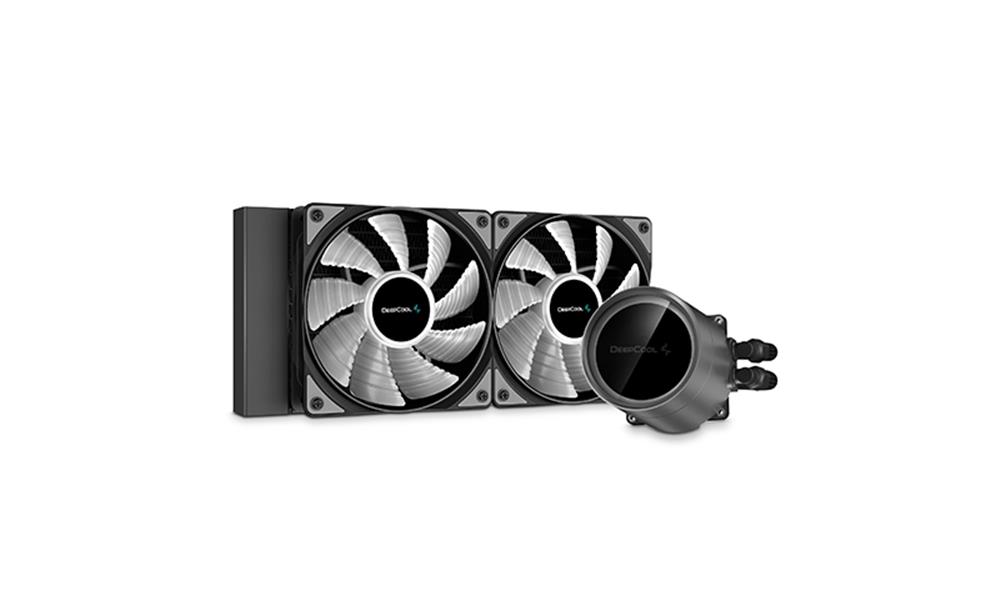 DeepCool CASTLE 240EX A-RGB koelsysteem voor computers Processor Alles-in-één vloeistofkoeler 12 cm Zwart 1 stuk(s)