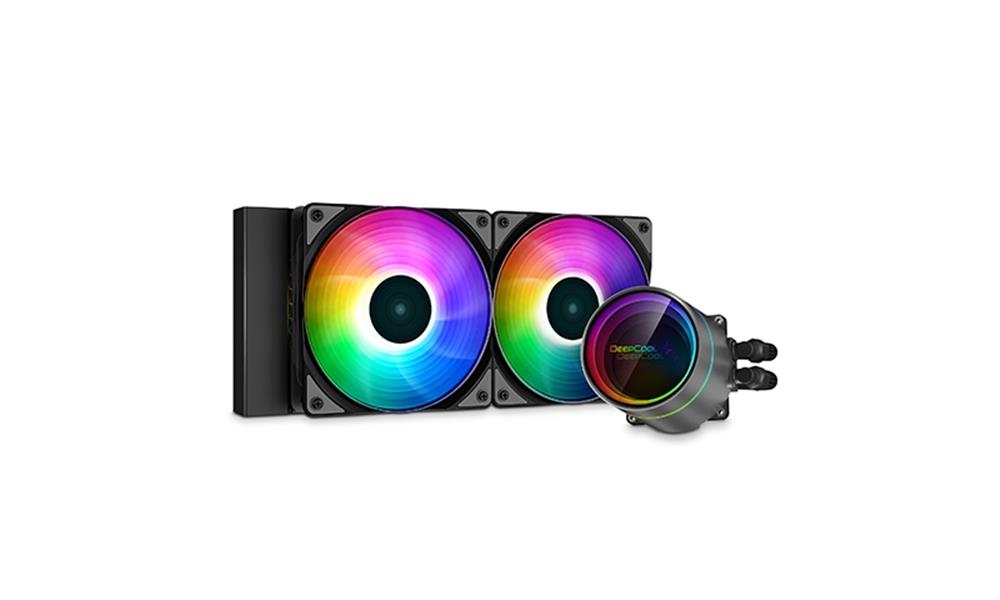 DeepCool CASTLE 240EX A-RGB koelsysteem voor computers Processor Alles-in-één vloeistofkoeler 12 cm Zwart 1 stuk(s)