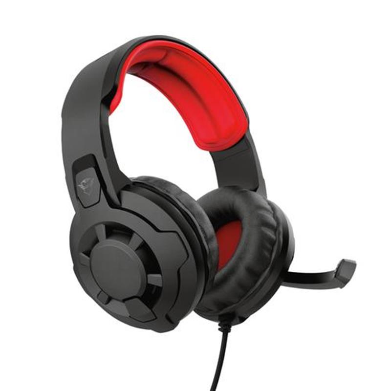 Trust GXT 411 Radius Headset Bedraad Hoofdband Gamen Zwart, Rood