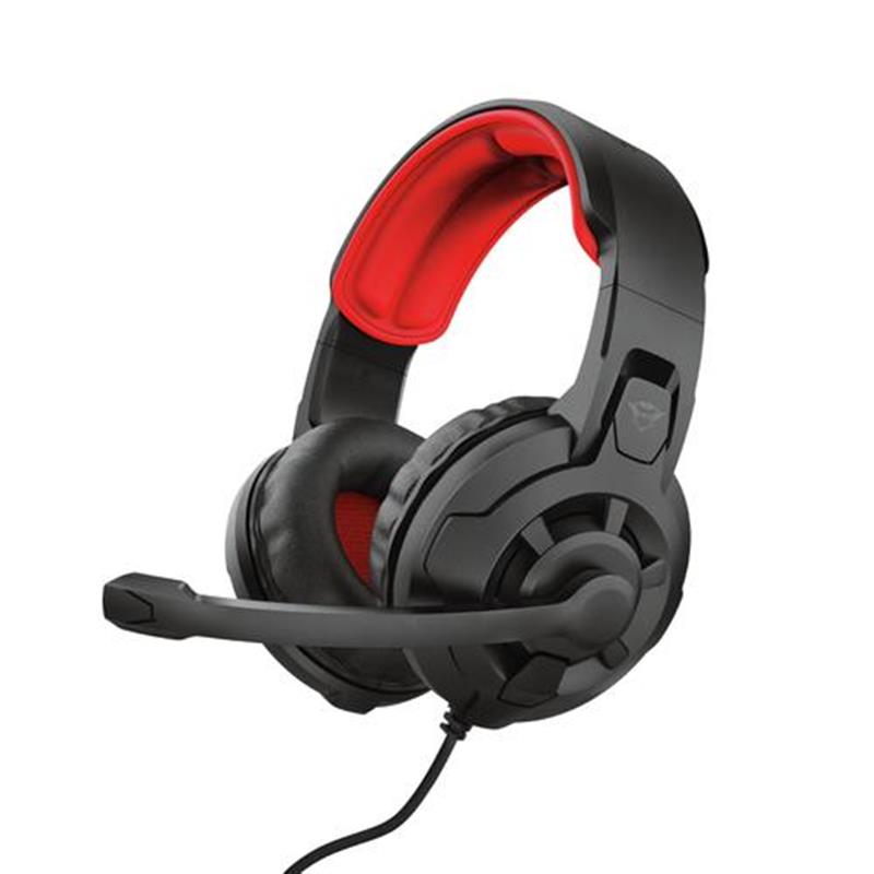 Trust GXT 411 Radius Headset Bedraad Hoofdband Gamen Zwart, Rood