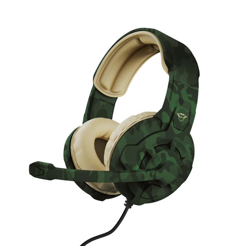 Trust GXT 411C Radius Headset Bedraad Hoofdband Gamen Beige, Zwart, Groen