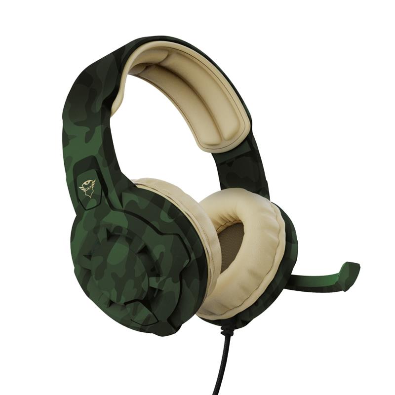 Trust GXT 411C Radius Headset Bedraad Hoofdband Gamen Beige, Zwart, Groen