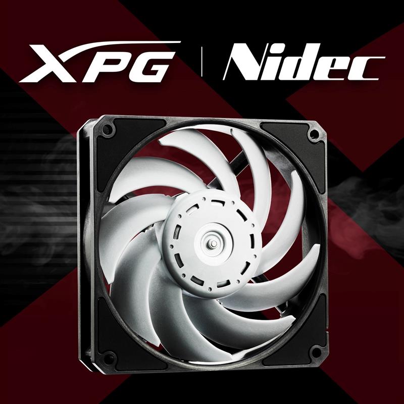 XPG VENTO PRO 120 PWM Computer behuizing Ventilator 12 cm Zwart, Wit 1 stuk(s)