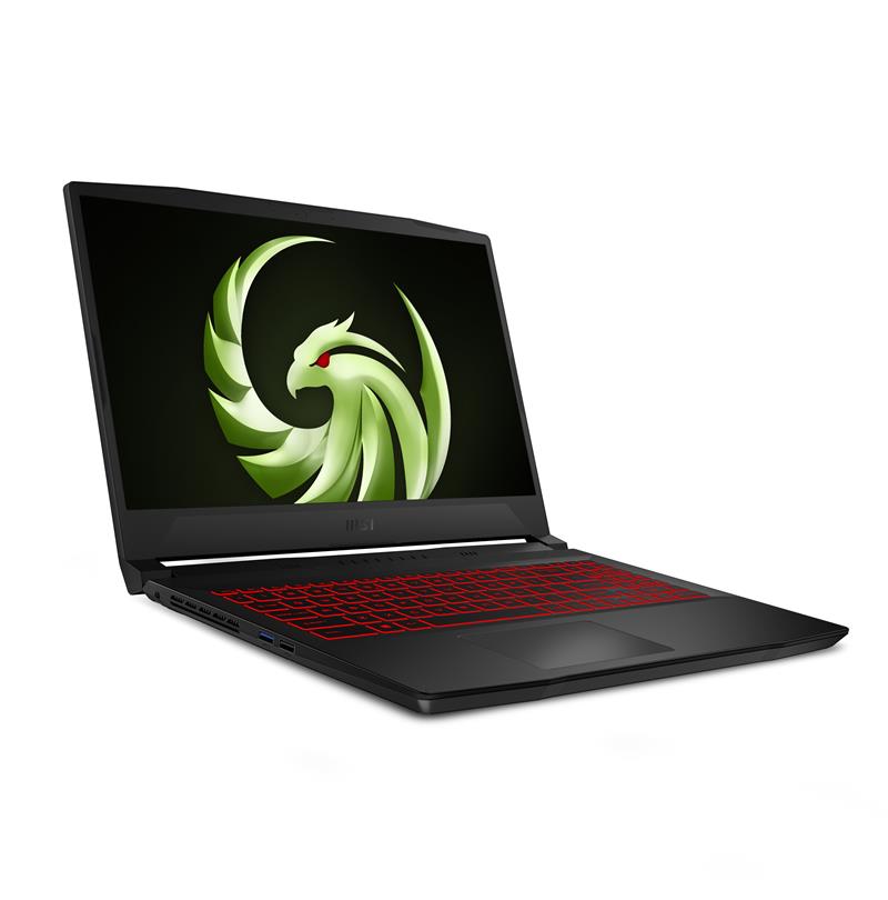 MSI Bravo 15 B5DD-038NL Laptop 39,6 cm (15.6"") Full HD AMD Ryzen™ 7 5800H 8 GB DDR4-SDRAM 512 GB SSD AMD Radeon RX 5500M Wi-Fi 6 (802.11ax) Windows 1