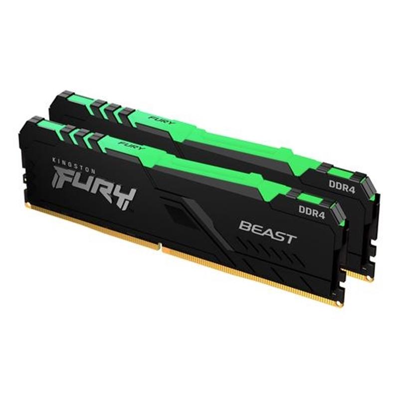 Kingston 16GB 3200MHz DDR4 DIMM 2K FURY Beast RGB