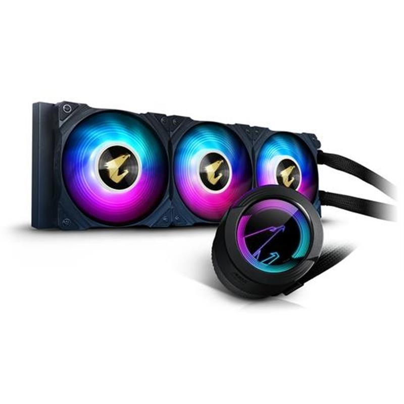 Gigabyte AORUS WATERFORCE 360 Processor Alles-in-één vloeistofkoeler 12 cm Zwart Gigabyte AORUS WATERFORCE 360 Processor Alles-in-één vloeistofkoeler 12 cm Zwart