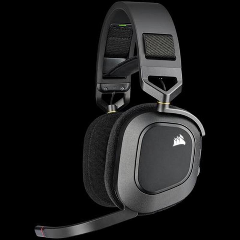 Corsair HS80 RGB Headset Draadloos Hoofdband Gamen Zwart