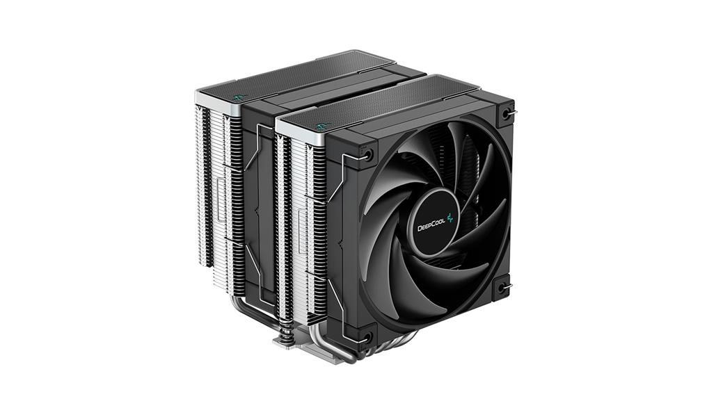 DeepCool AK500 Zero Dark 5x Heat Pipe All Black Single Tower CPU Air Cooler 1x FK120 120mm FDB Bearing PWM High Performance Fan Intel: LGA2066 2011-v3