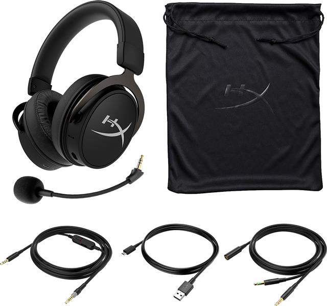 HP HyperX Cloud MIX Headset Draadloos Hoofdband Gamen Bluetooth Zwart, Grijs