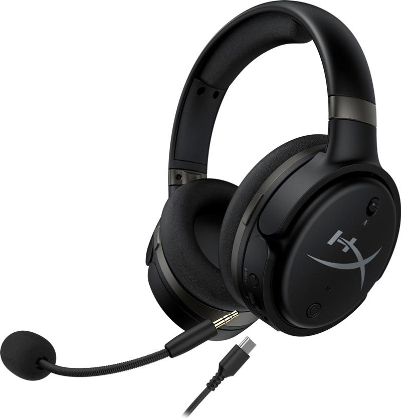 HP HyperX Cloud Orbit S Headset Bedraad en draadloos Hoofdband Gamen USB Type-C Zwart, Grijs