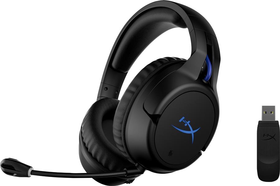 HP HyperX Cloud Flight - Wireless Gaming Headset (Black-Blue) - PS5-PS4 Bedraad en draadloos Hoofdband Gamen Zwart