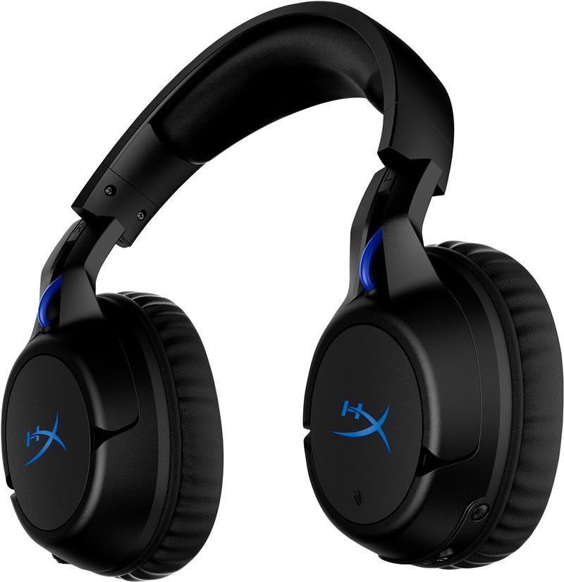 HP HyperX Cloud Flight - Wireless Gaming Headset (Black-Blue) - PS5-PS4 Bedraad en draadloos Hoofdband Gamen Zwart