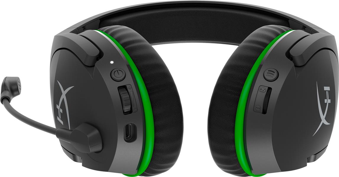 HP HyperX CloudX Stinger Core - Wireless Gaming Headset (Black-Green) - Xbox Draadloos Hoofdband Gamen Zwart, Groen