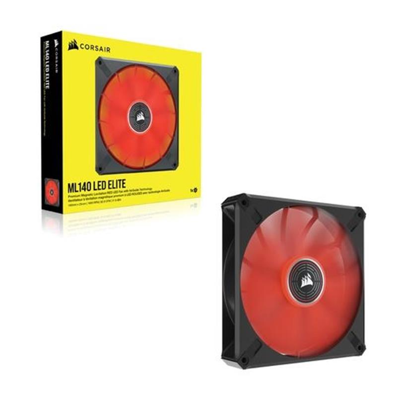 Corsair ML140 LED ELITE 140mm Red LED Fan 1P