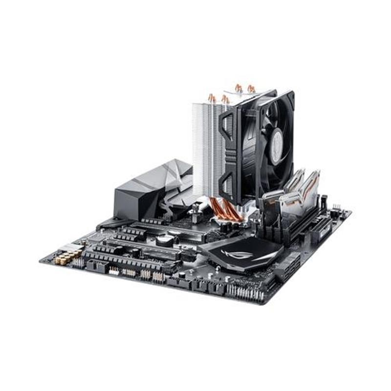 Cooler Master Hyper 212 EVO V2 Processor Koeler 12 cm Zwart Zilver 1 stuk s 