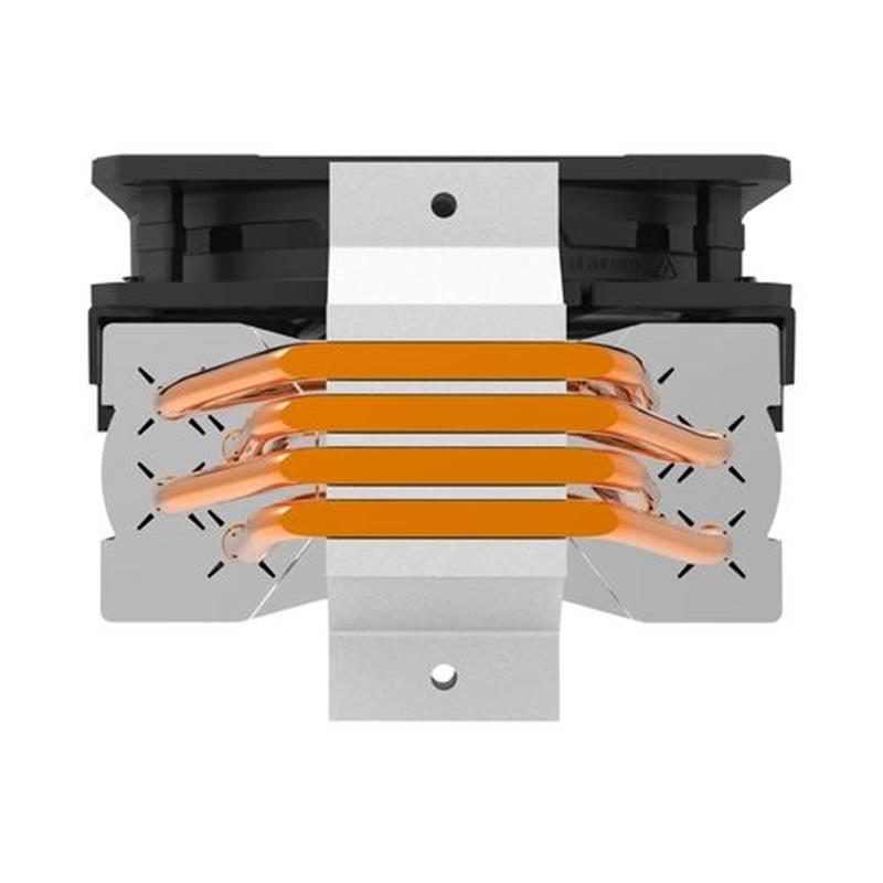 Cooler Master Hyper 212 EVO V2 Processor Koeler 12 cm Zwart Zilver 1 stuk s 