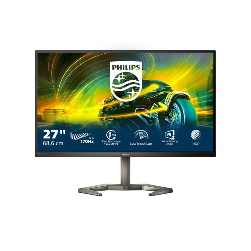 Philips Momentum 27M1N5500ZA/00 LED display 68,6 cm (27"") 2560 x 1440 Pixels Quad HD Zwart Philips Momentum 27M1N5500ZA/00 LED display 68,6 cm (27"") 2560 x 1440 Pixels Quad HD Zwart