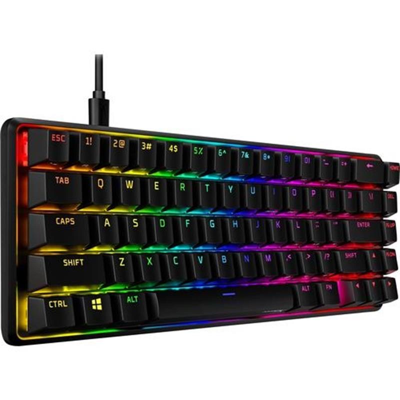 HyperX Alloy Origins 65 - Mechanical Gaming Keyboard - HX Red (US Layout) toetsenbord USB Amerikaans Engels Zwart