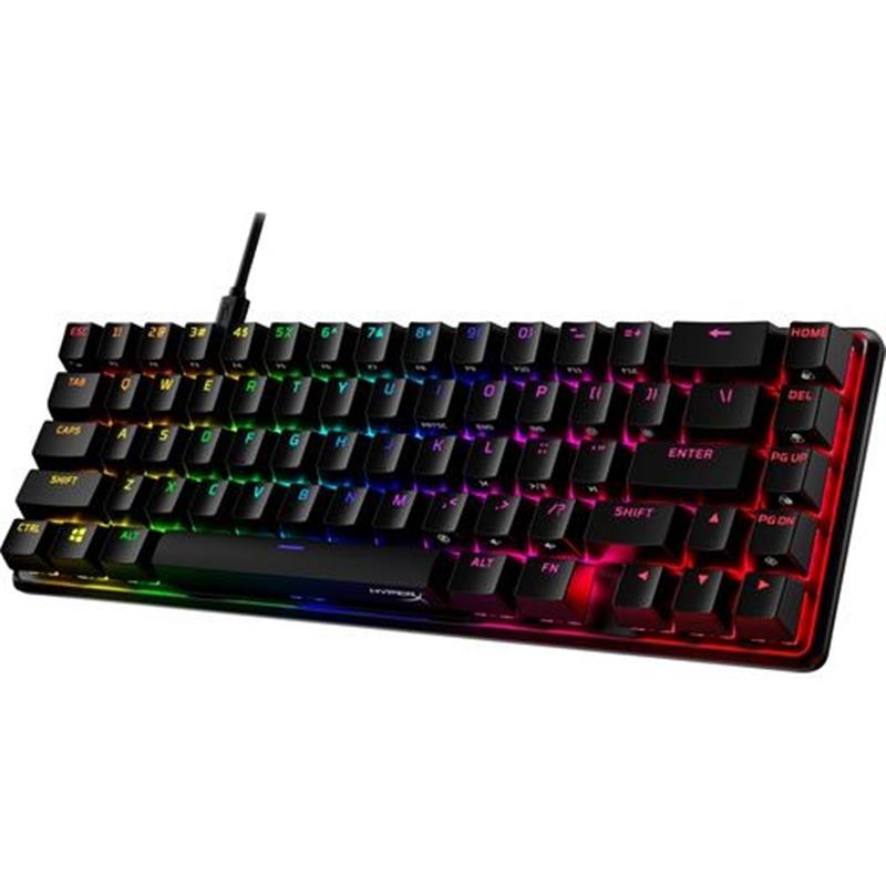 HyperX Alloy Origins 65 - Mechanical Gaming Keyboard - HX Red (US Layout) toetsenbord USB Amerikaans Engels Zwart