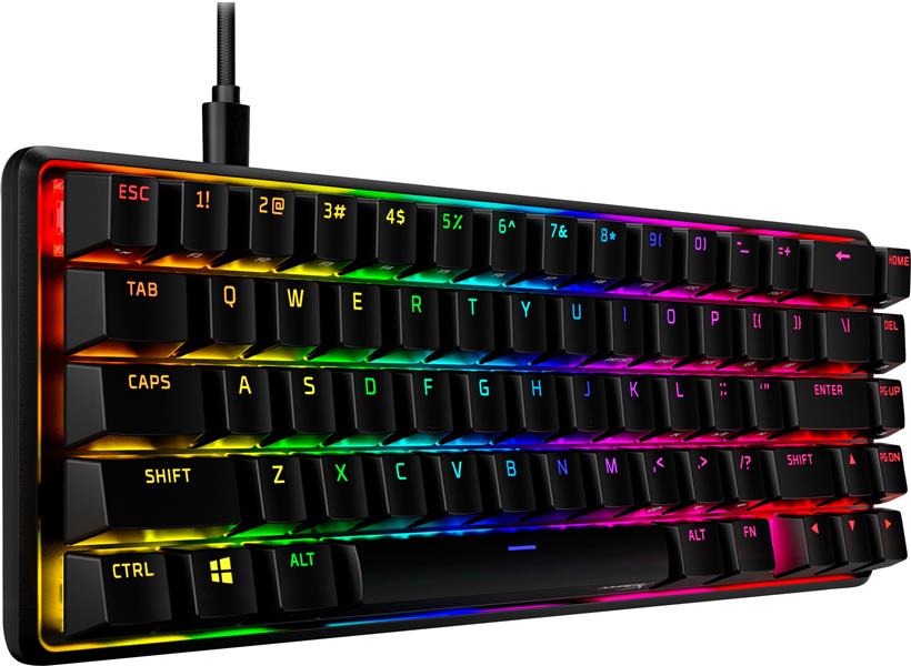 HyperX Alloy Origins 65 - Mechanical Gaming Keyboard - HX Red (US Layout) toetsenbord USB Amerikaans Engels Zwart