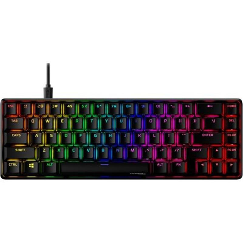 HyperX Alloy Origins 65 - Mechanical Gaming Keyboard - HX Red (US Layout) toetsenbord USB Amerikaans Engels Zwart