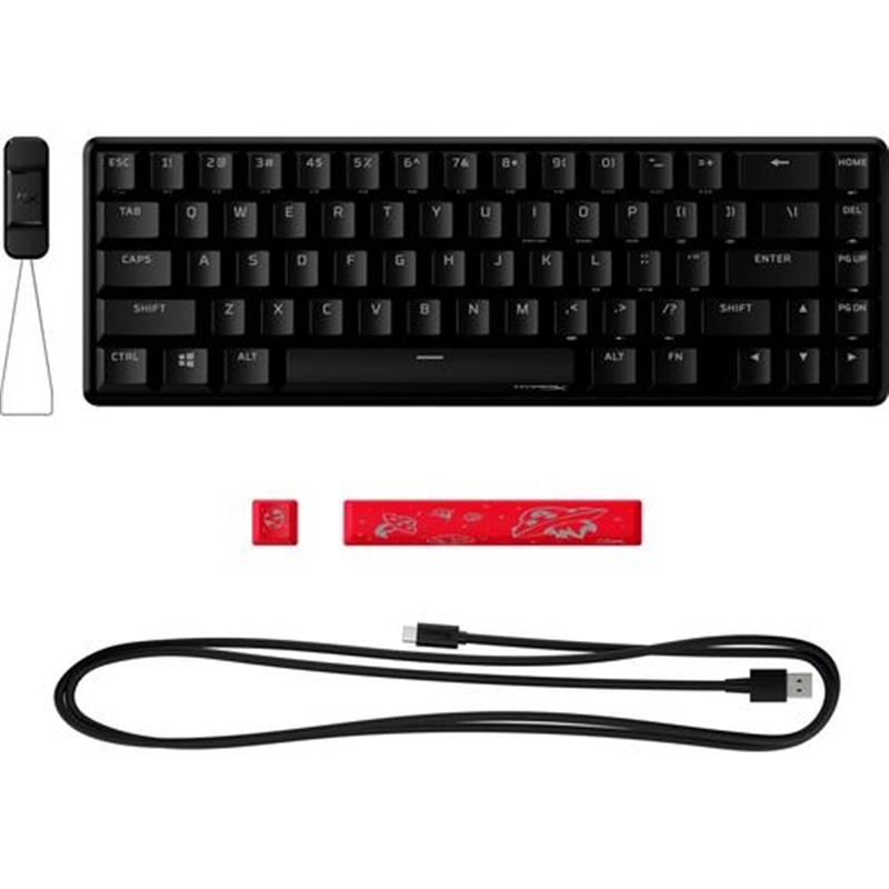 HyperX Alloy Origins 65 - Mechanical Gaming Keyboard - HX Red (US Layout) toetsenbord USB Amerikaans Engels Zwart