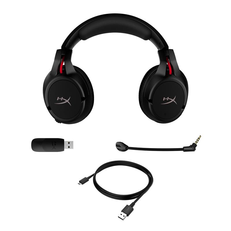 HP HyperX Cloud Flight Headset Draadloos Hoofdband Gamen Zwart, Rood