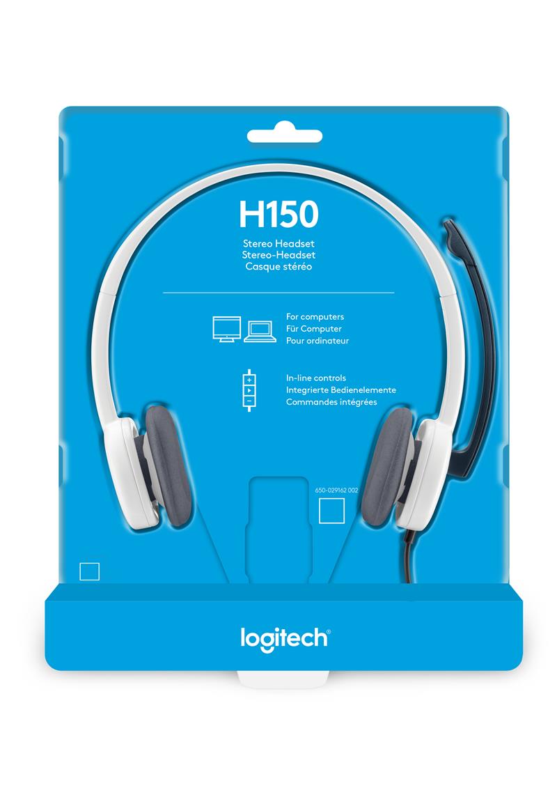 Logitech H150 Headset Hoofdband Wit