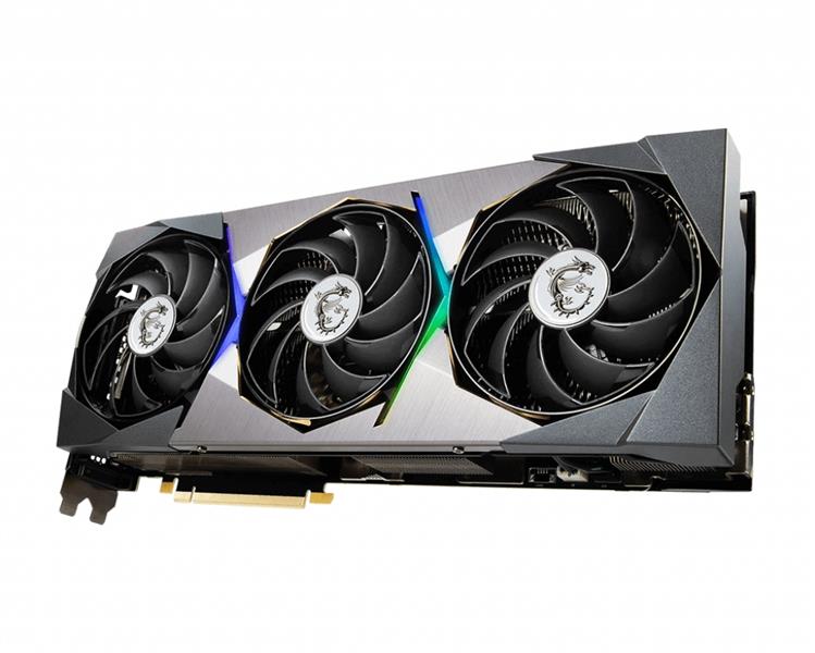 MSI RTX 3080 SUPRIM X 12G LHR videokaart NVIDIA GeForce RTX 3080 12 GB GDDR6X