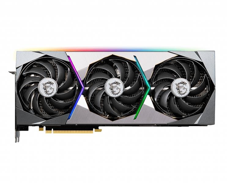 MSI RTX 3080 SUPRIM X 12G LHR videokaart NVIDIA GeForce RTX 3080 12 GB GDDR6X