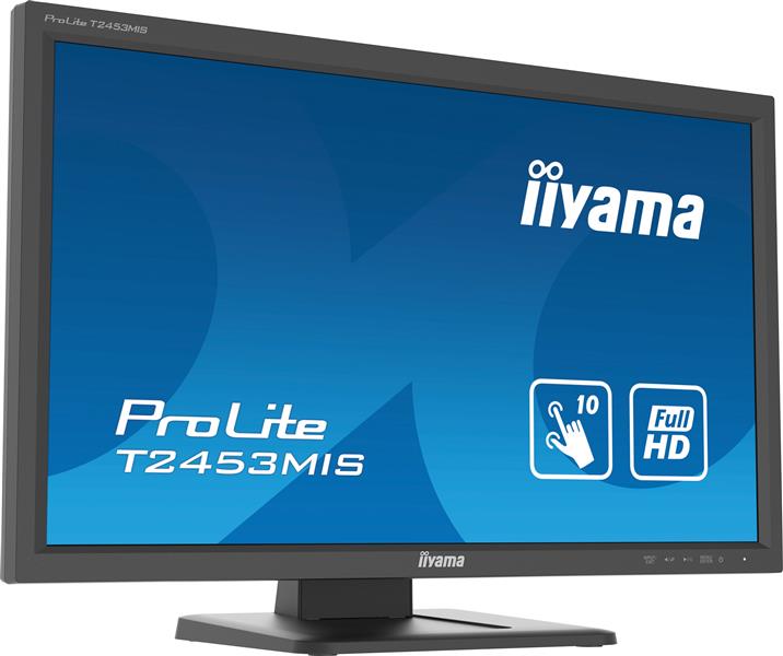 iiyama ProLite T2453MIS-B1 touch screen-monitor 59,9 cm (23.6"") 1920 x 1080 Pixels Multi-touch Multi-gebruiker Zwart
