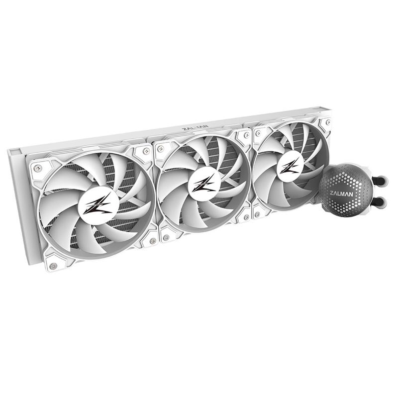 Zalman ALPHA36 White CPU Liquid Cooler 360mm Radiator 3 x 120 mm Fan ARGB pump Dual Processor Alles-in-één vloeistofkoeler 12 cm Wit