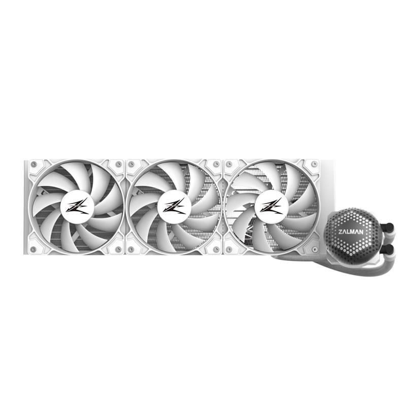 Zalman ALPHA36 White CPU Liquid Cooler 360mm Radiator 3 x 120 mm Fan ARGB pump Dual Processor Alles-in-één vloeistofkoeler 12 cm Wit