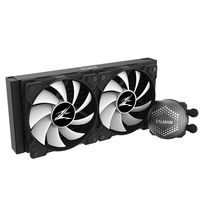 Zalman ALPHA28 Black CPU Liquid Cooler 280mm Radiator 2 x 140 mm Fan ARGB pump Dual Blade Pump Intel : LGA 2066 2011-V3 2011 1700 1200 115X