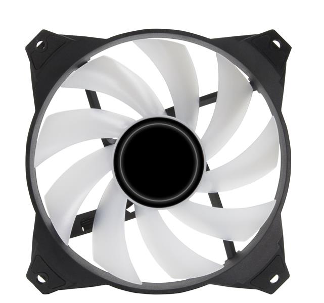 Zalman ZM-IF120 3pack+ ZM-4PALC controller 120mm Milky White aRGB Fan infinity effect Computer behuizing Ventilator 12 cm Zwart