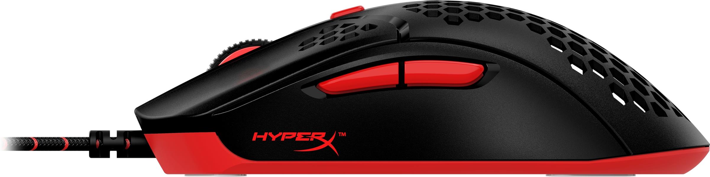 HyperX Pulsefire Haste Gaming muis (zwart-rood)