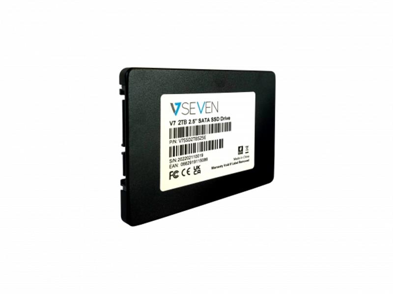 V7 V7SSD2TBS25E internal solid state drive 2.5"" 2 TB SATA III 3D TLC