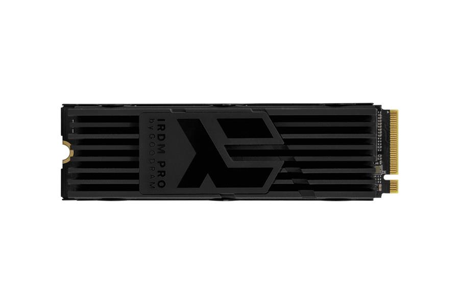 Goodram IRDM Pro SSD PCIe 4x4 1 TB M 2 2280 NVMe 1 4 RETAIL 7000 5500 MB s 350k 700k IOPS DRAM buffer Phison E18 3D TLC Heatsink