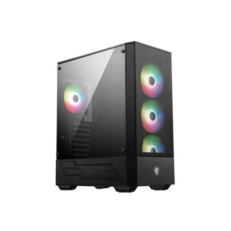 MSI computerbehuizing Midi Tower Zwart Transparant