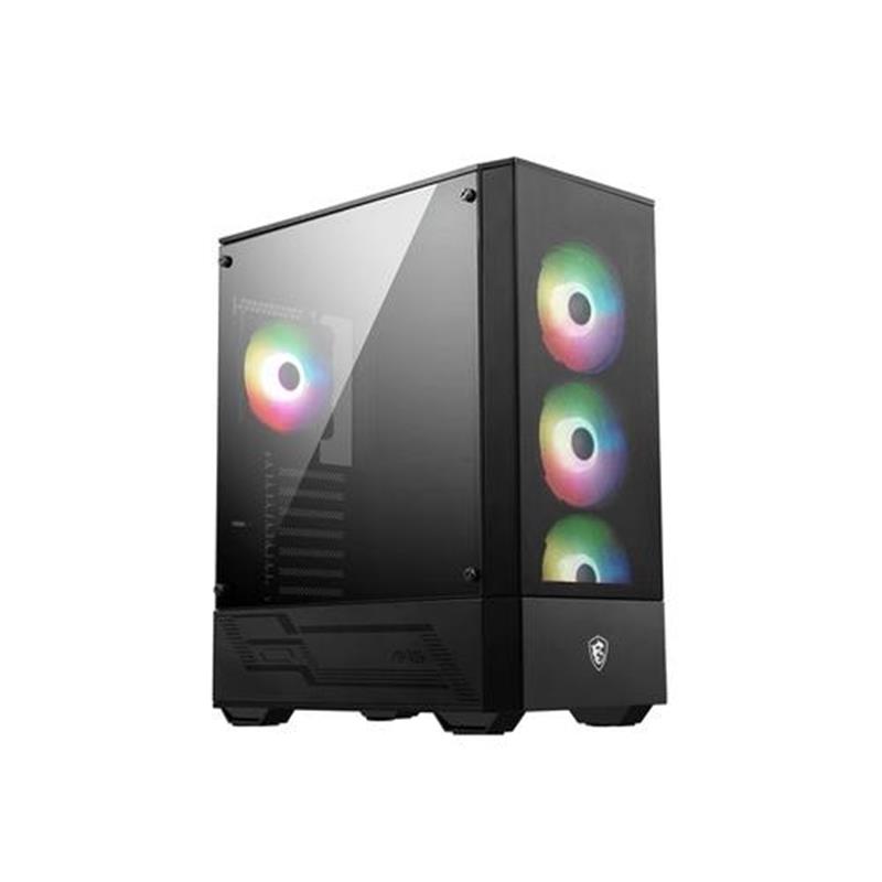 MSI MAG FORGE 112R computerbehuizing Midi Tower Zwart, Transparant