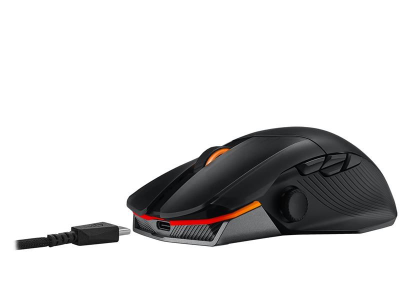 ASUS ROG Chakram X muis Rechtshandig RF Wireless + Bluetooth + USB Type-A Optisch 36000 DPI
