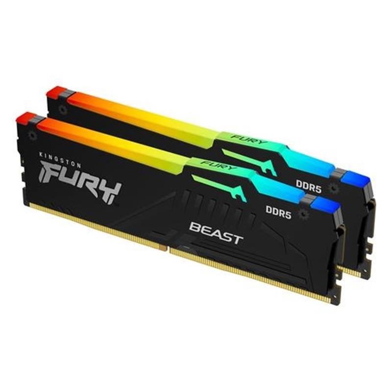 32GB 5200MTs DDR5 DIMM K2 FURY Beast RGB