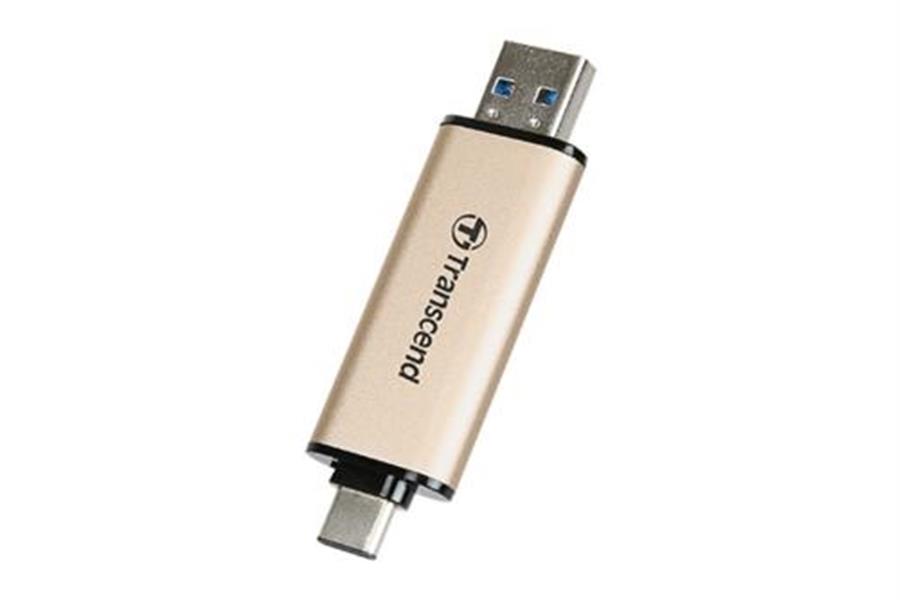 Transcend JetFlash 930C USB flash drive 128 GB USB Type-A USB Type-C 3 2 Gen 1 3 1 Gen 1 Goud