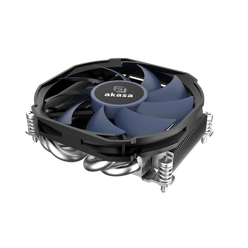 Akasa ALUCIA H4A Low profile AMD AM5 AM4 4 heatpipes CPU cooler max 95 Watt TDP