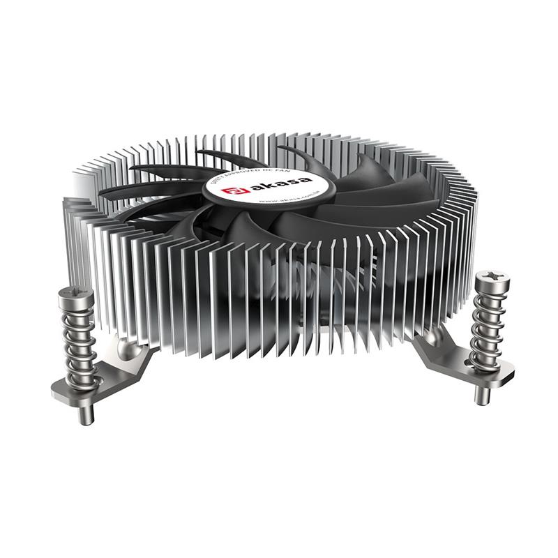 Akasa Extra-Safe Low-Profile Aluminium Intel LGA1700 Thin Mini-ITX Cooler with Copper Core increased package contact