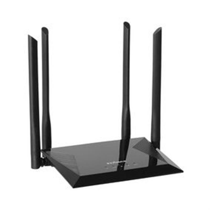 Draadloze Router AC1200 2.4/5 GHz (Dual Band) 10/100 Mbit Zwart