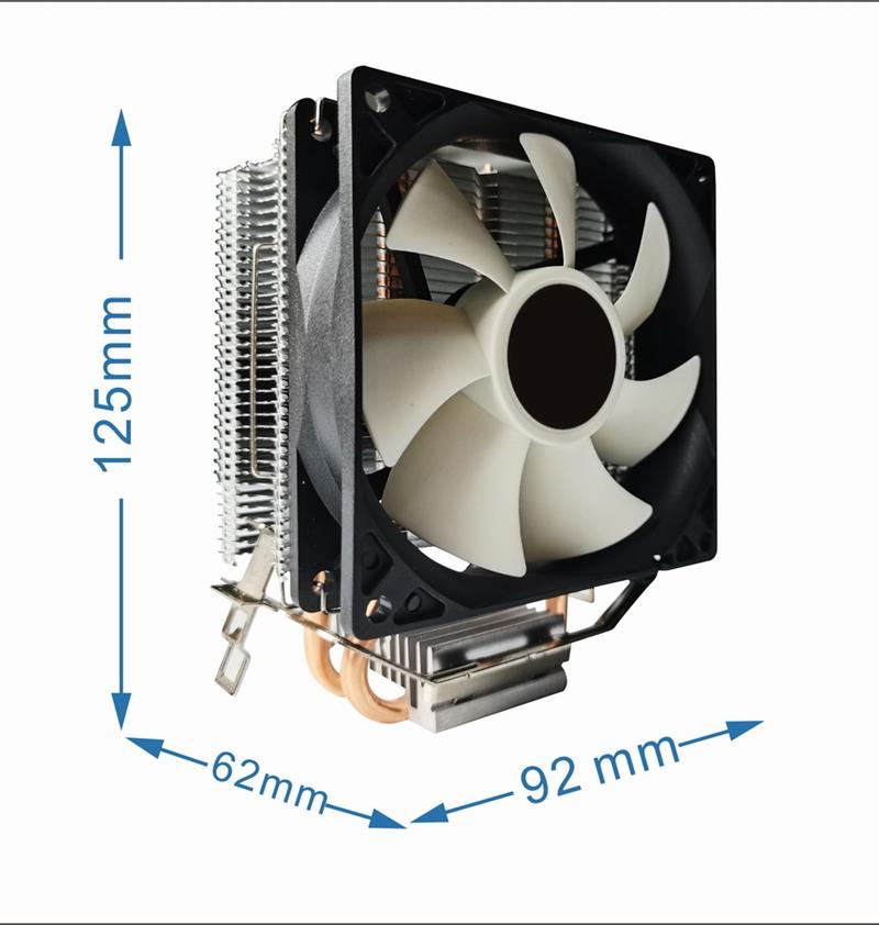 CPU koelventilator 9 cm 95 W 4 pin